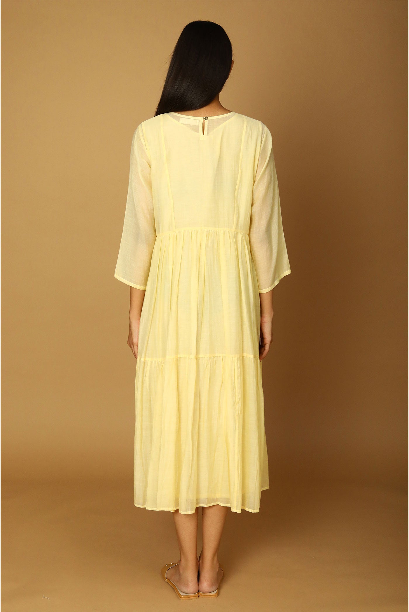 Mehar - Yellow Yoke Embroidery